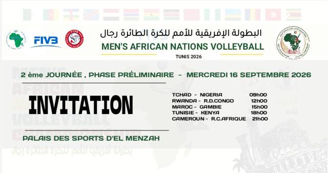 Men's african nations volleyball : 2éme journée - Soir