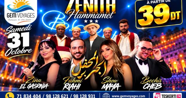 Samih soiree zenith hammamet